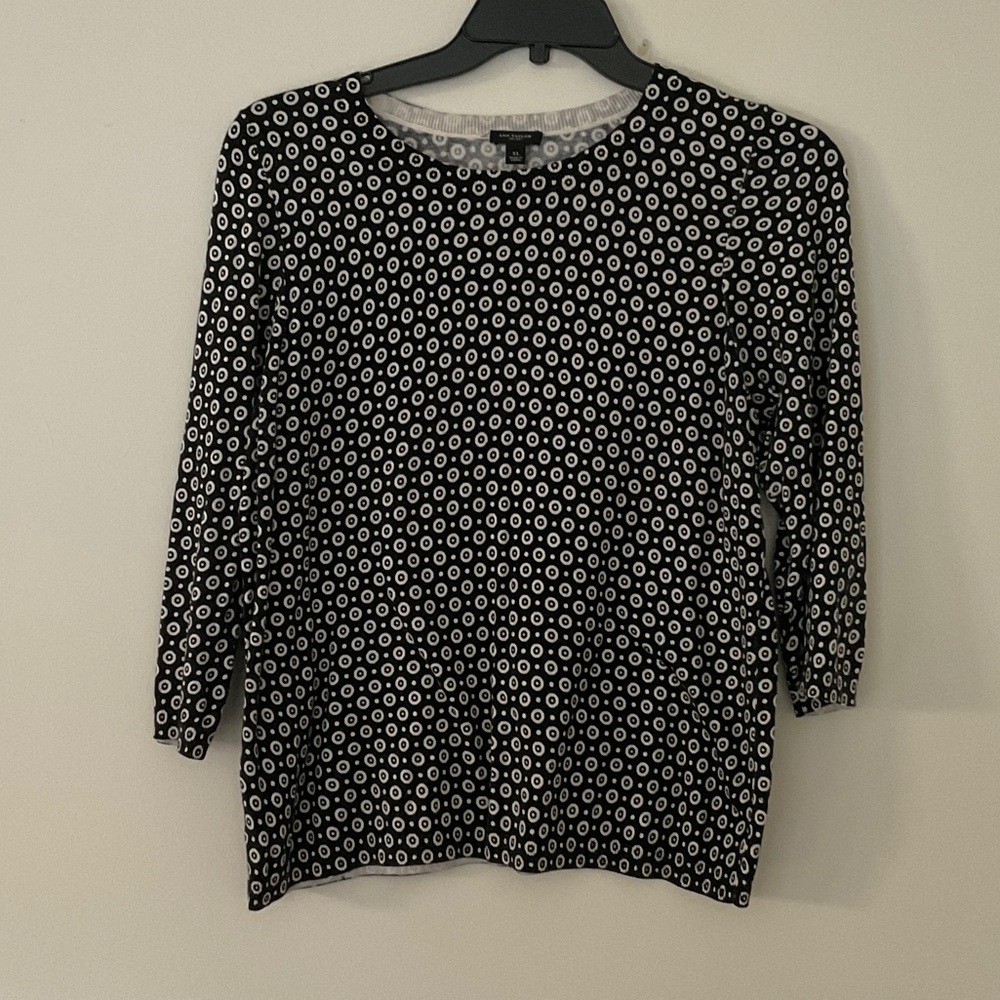 Ann Taylor Y2K Pink and Black Leopard Print Sweaters XL - Picture 4 of 6